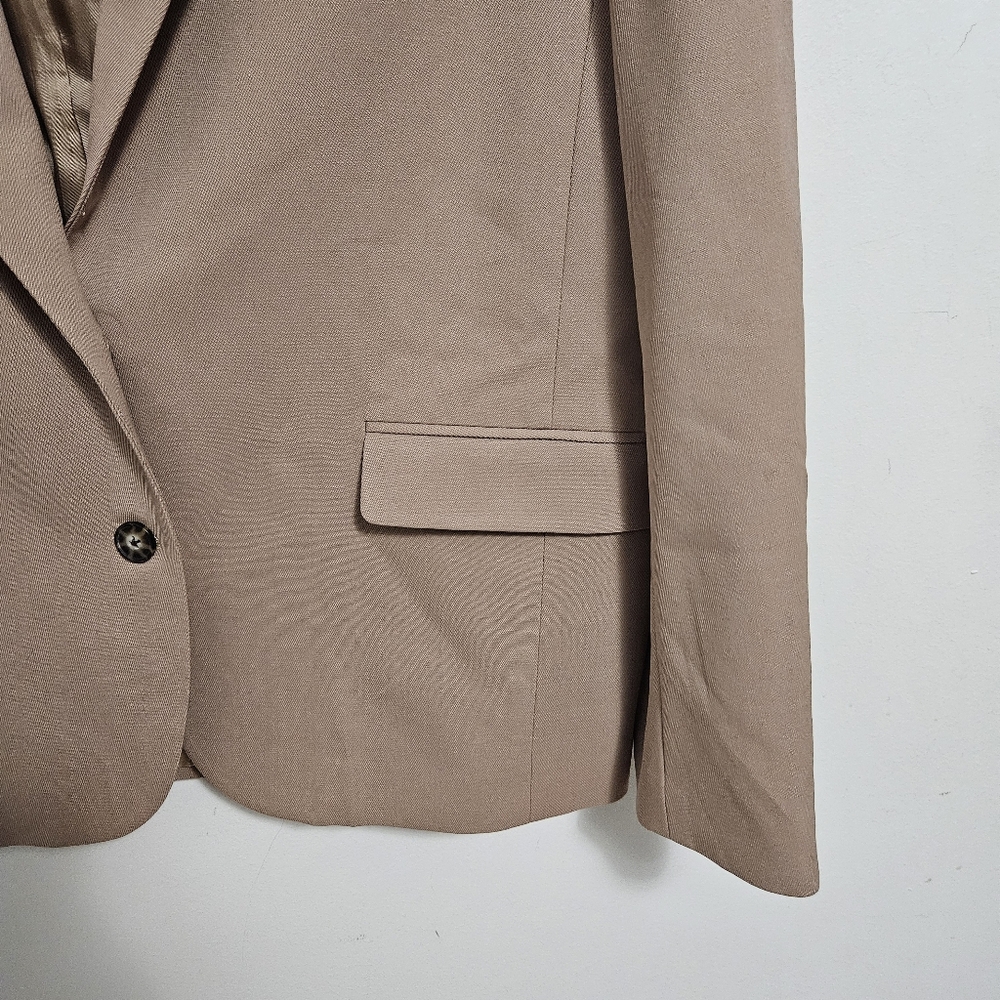SOLD Aritzia Babaton Vogue Oversized City Wool Blazer Sz 1 S/M Camel - Picture 6 of 16